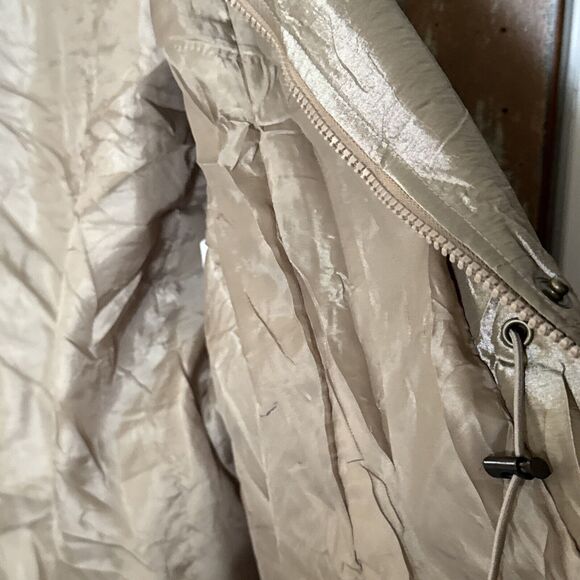 Coldwater Creek Womens 2X Shimmering Gold/Tan Sleeveless Vest With Zip - Picture 8 of 11